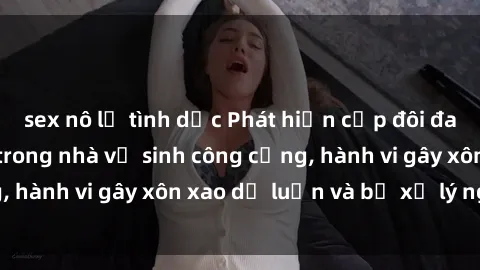 sex nô lệ tình dục Phát hiện cặp đôi đang thực hành sex trong nhà vệ sinh công cộng, hành vi gây xôn xao dư luận và bị xử lý nghiêm